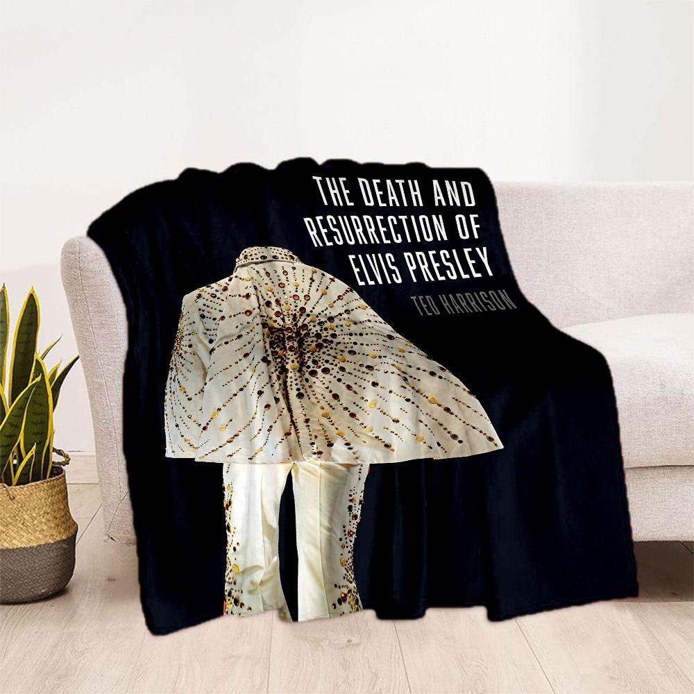 Elvis Presley Legend Blanket Warmthful Decor Perfect for Couch Office Chair Bedding All-Season Use Modern Style Gift for Travel Home Birthdays