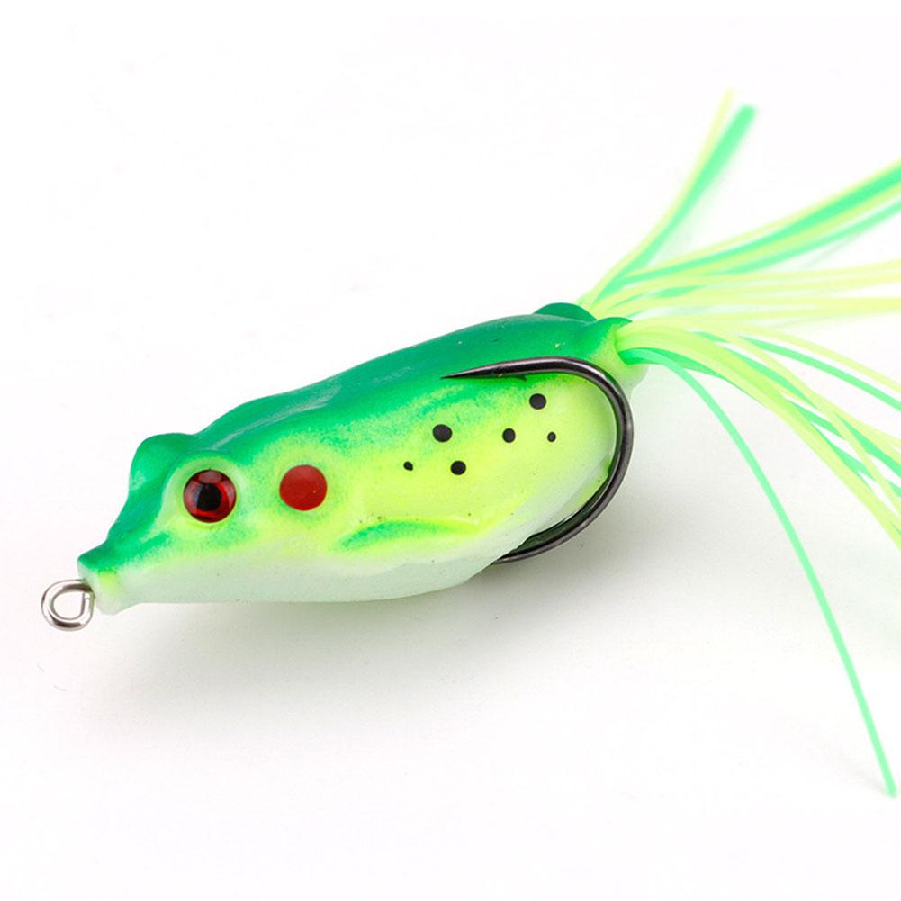 1pack Frog Soft Fishing  Bait Thunder Frog Bionic Lures With Double Hook Fishing Supplies