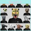 Máscaras Criativas de Cabeça de Animal em Látex Para Adultos e Crianças Perfeitas Para Eventos e Festas a Fantasia