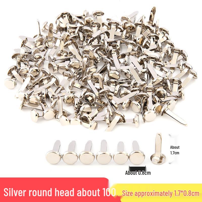 Colorful Children's Handmade Double-Legged Split Brad Nails for DIY Decoration