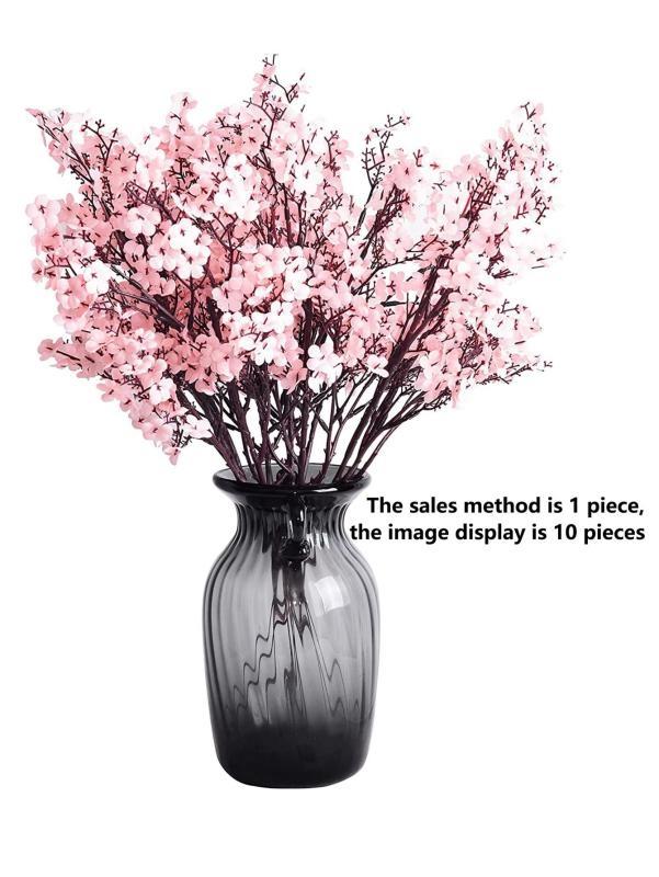 White Artificial Flowers Cherry Blossoms Gypsophila Fake Plants DIY Wedding Bouquet Vases for Home Decor Faux Christmas Branch