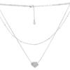 Silver Necklace with Cubic Zirconia, Item Weight 4.36 G (2215974)