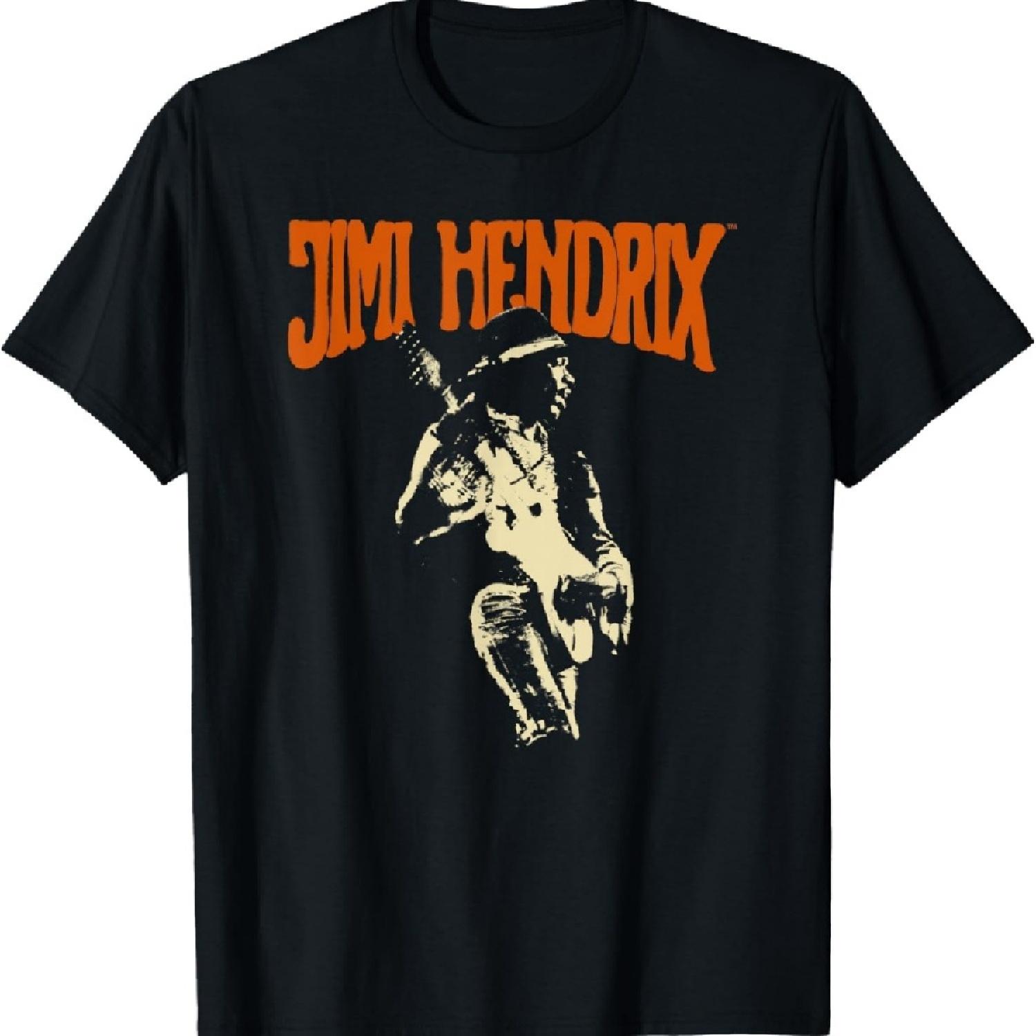 

Jimi Hendrix T-Shirt, Men s Black Classic Fit Short Sleeve Cotton T-Shirt, Small XXXXXL чёрный