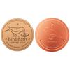 Bird Bath Copper Disk Triple-Point Support Copper Bird Bath Purification Disk Copper Water Cleaner for Outdoor Birdbaths Bowl