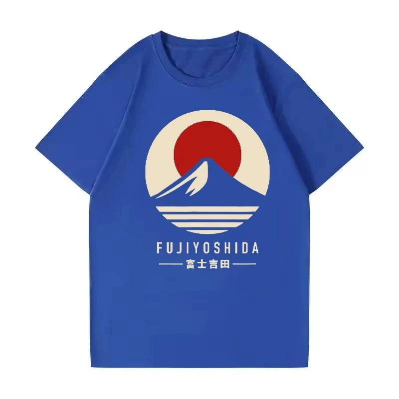 2025 Fujiyoshida Japan Fujiyoshida Fuji Fujiyoshida Mt.mens Summer Short Sleeve Fashion T-shirt Caual Short Sleeve Men Tops Tees