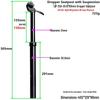 Hydraulic Shock-Absorbing Seatpost for Mountain Bikes - Multiple Sizes Available