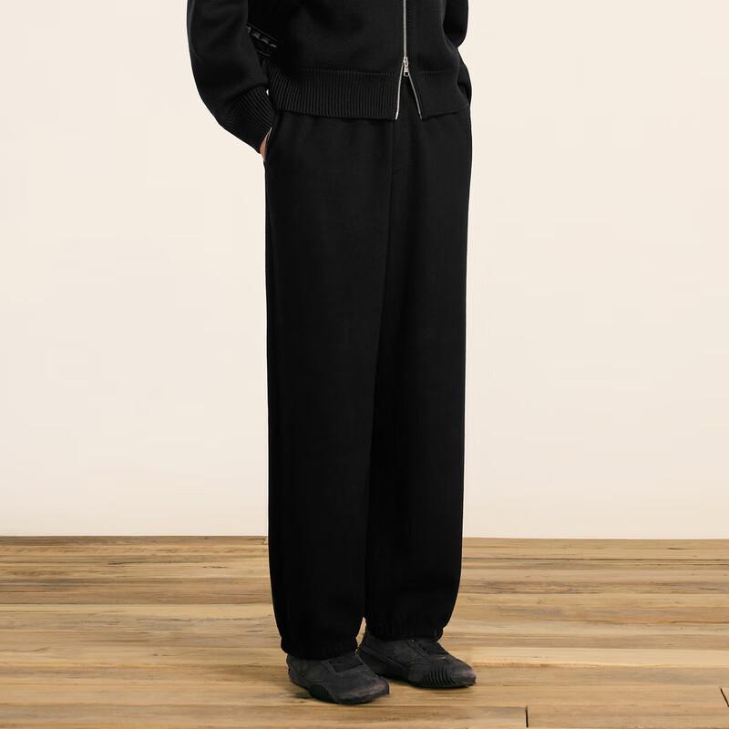 CROQUIS Men's 2024 Winter Loose Straight Knit Casual Pants