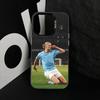 Football Star E-Erling H-Haaland Phone Case For iPhone 17,16,15,14,13,12,11 Plus,Pro Max,XS,Colored Silver Plated Inside Cover