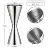 45ml/60ml (1.5oz/2oz) Jigger Cup, Cocktail Measuring Cup, Stainless Steel, Milliliter (ml) and Ounce (oz) Measuring Cup with Graduations