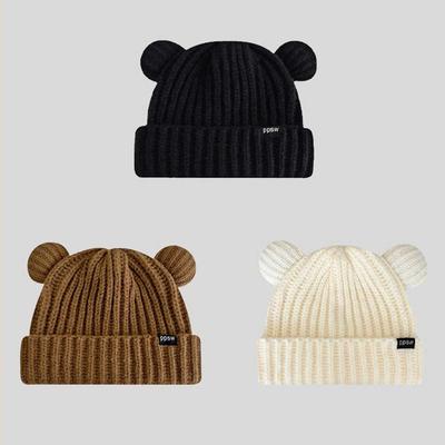 Waschbärenmützen Herren Herren Damen Herbst und Winter Mützenstapel Stapel von Hüten Retro Warme Mode Mütze Kappe Mit Ohren Damen
