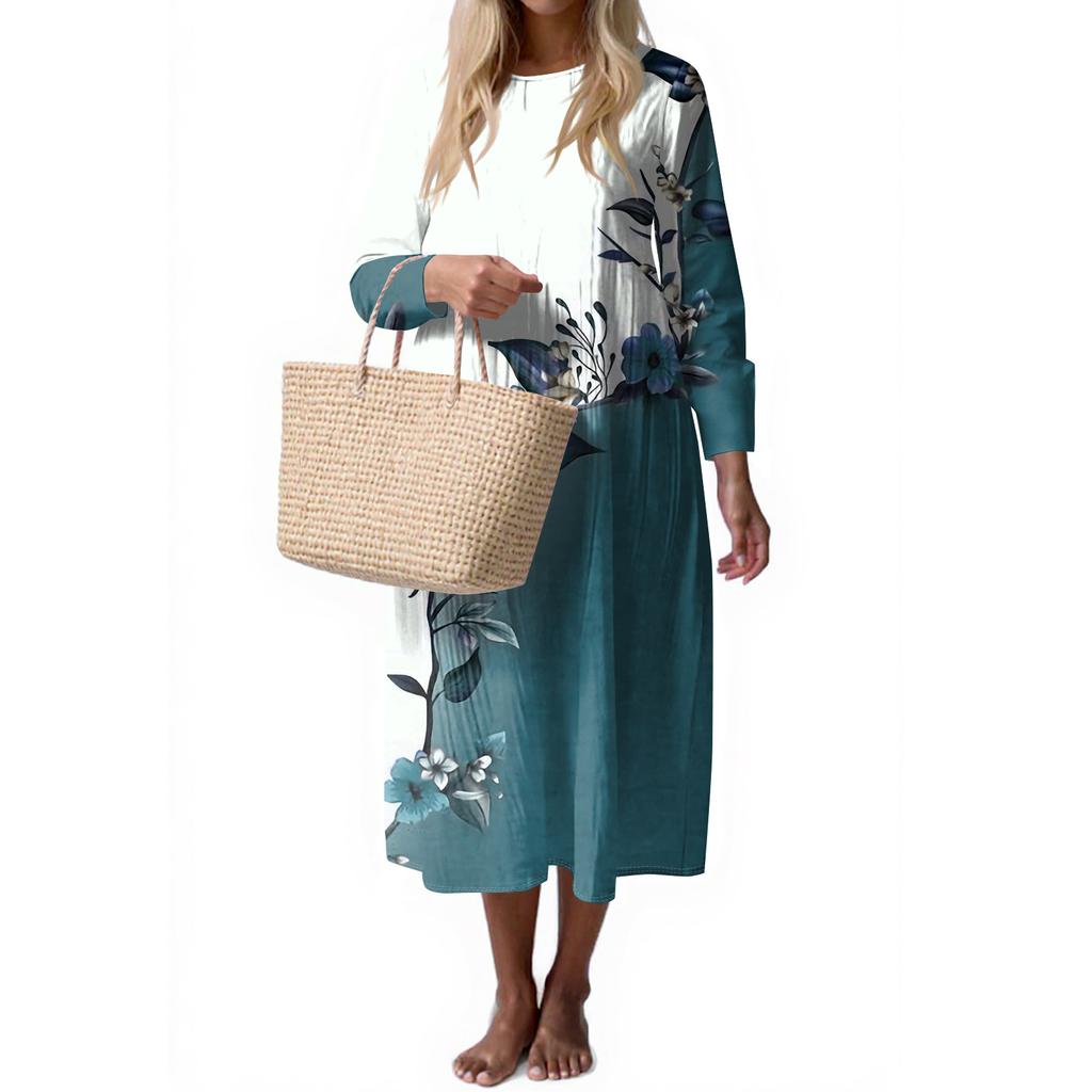 Dámské módní ležérní bez rukávů s kulatým výstřihem jednobarevné elegantní temperamentní šaty