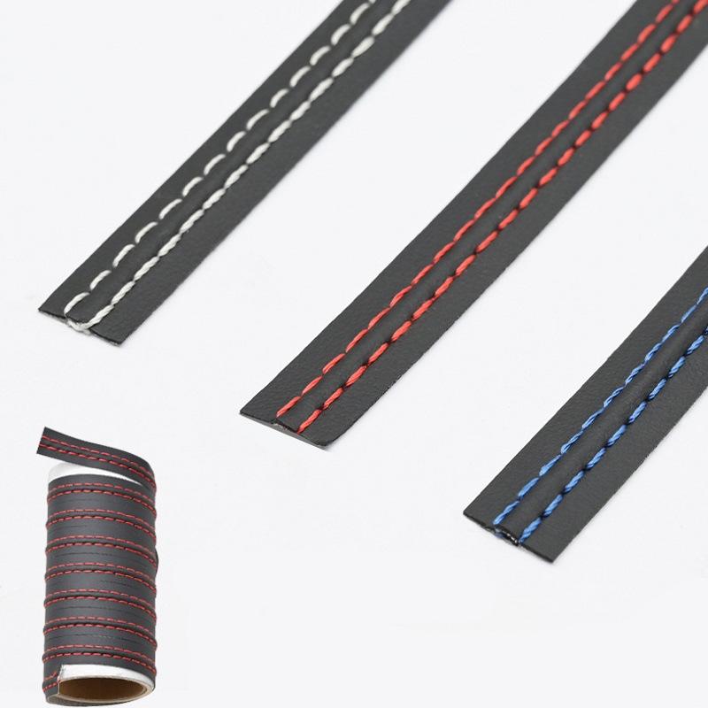 Universal Leather Decorative Lines for Automobiles Interior Center Console Decorative Lines Special Door Gap Plug Strips for Interior Modification