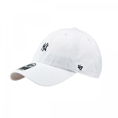 47 Brand Cleanup Cap New York Yankees Kleines Logo B Bsrnr17gws Wh