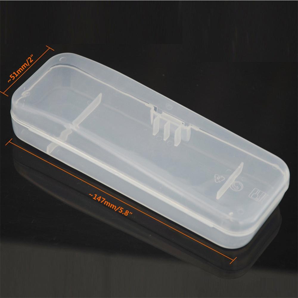 Portable Travel Men's Razor Case Shaving Machine Container Holder Shaver Box Transparent Plastic Razor Blades Storage Box