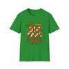 Unisex Softstyle T-Shirt Big Papa Elf Candy Cane Crown Christmas Holiday