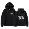 Trendy American High Street Unisex Letter Print Hooded Sweatshirt
