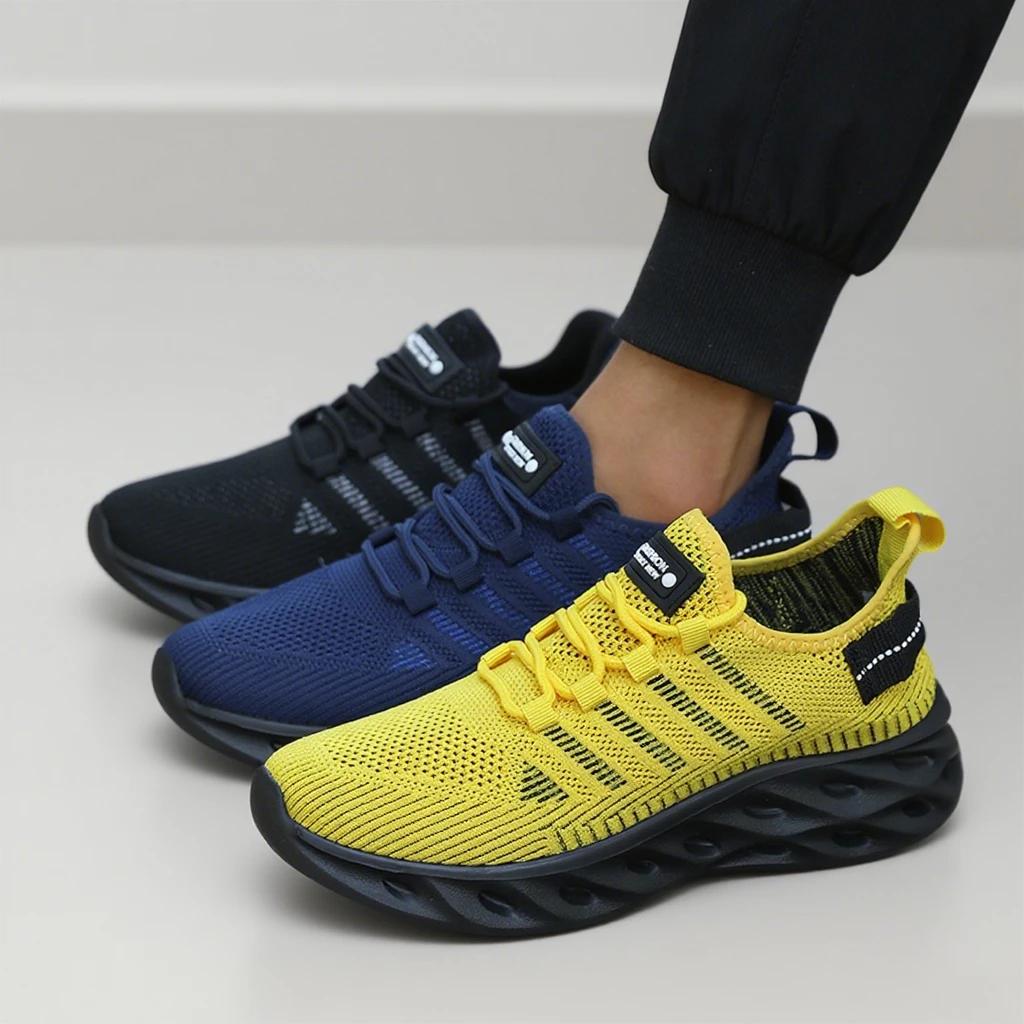 Fashion Men Breathable Mesh Shoes Casual Sports Shoes Running Training Shoes Fast Drying and Wear-resistant NEY Style Tamanos Femininos