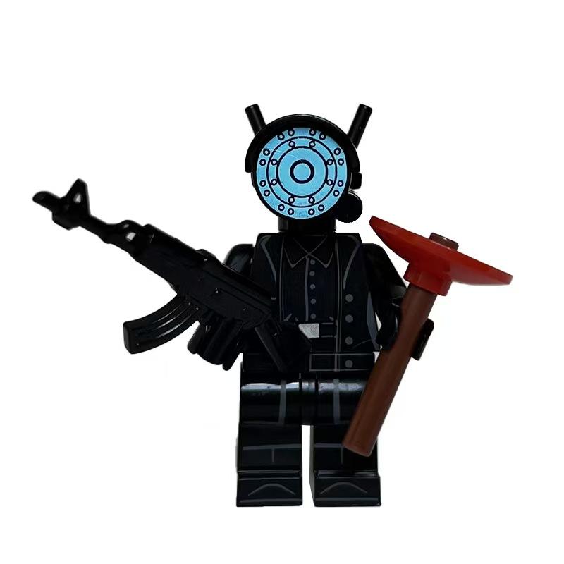 Skibidi Toilet Men Vs. Monitor Building Blocks Super Titan TV Man Sound Man Children's Toy Birthday Building Block Brick Gift