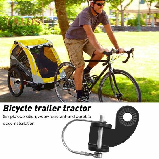 Bicycle Trailer Hitch 135 Degrees Bike Coupler Attachment Adapter Heavy Duty Bicycle Trailer Replacement Connector Hook Bike Accessories