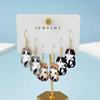 Stylish Cats Shape Ear Jewelry Alloy Texture Party Earrings Fashion Geometric Pendant Accessories for Party and Daily