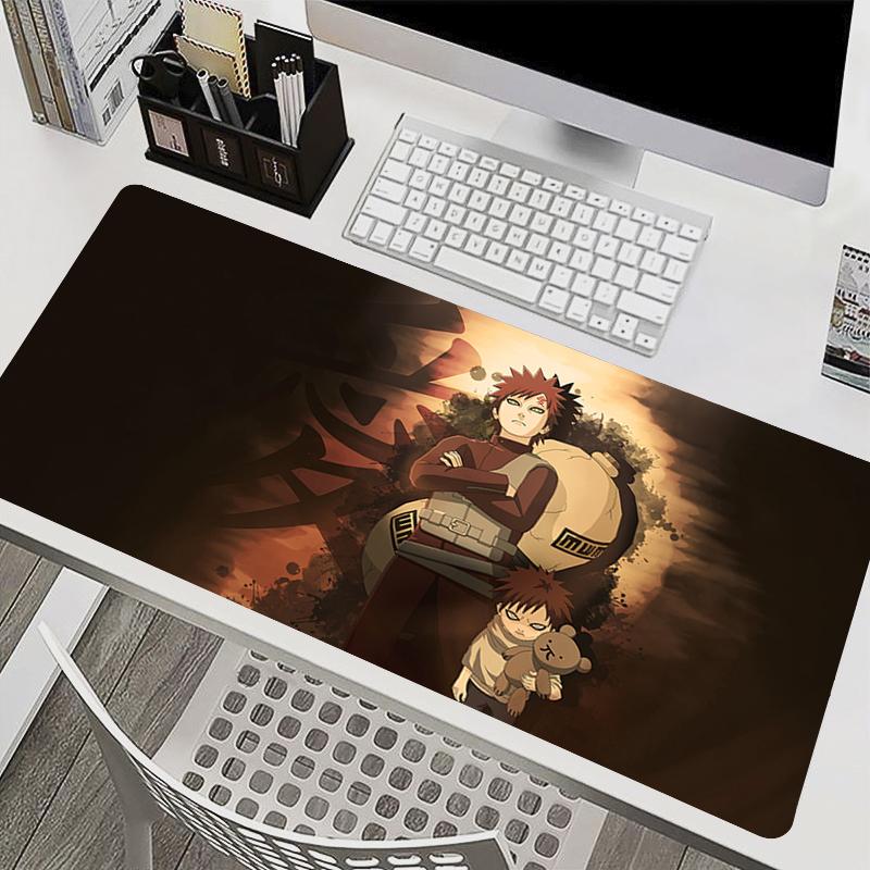 Mouse Pad PC Accessories Keyboard Pad Office Desk Mat Anti Slip HD Mousepad Rubber Tablet Pad Naruto Gaara Gaming Extended Pad