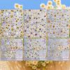 3 To 15 Sheets 5D Sunflower Daisy Nail Stickers Bee Ladybug Flower Decals Self Adhesive Spring Nail Art