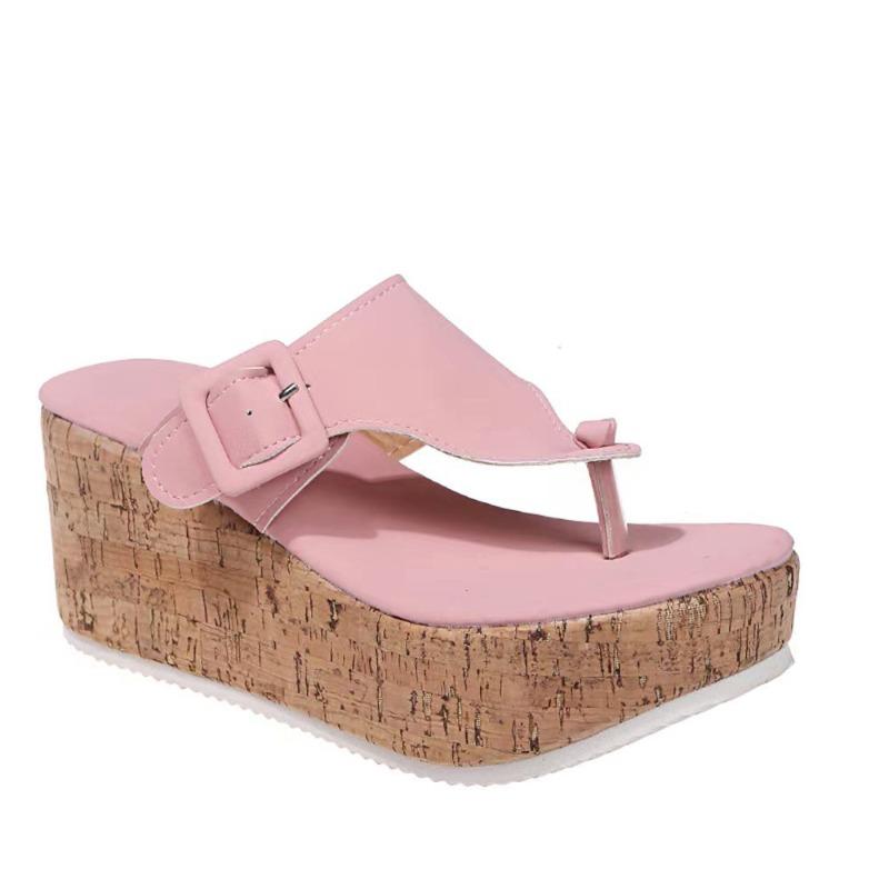 Summer new flip-flops casual fashion wide edge women's platform slippers slippers