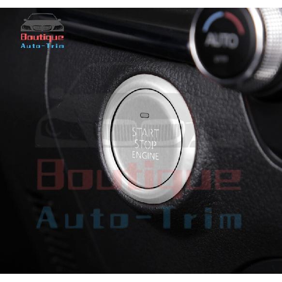 Silver Aluminum Engine Start Stop Button Cover Ring 2X For Mazda CX-30 2020-2023