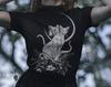 Creepy Cat T-Shirt - Haunting Moon Cat -Halloween Apparel - Horror Graphic Tee - Dark Floral Tee - Unisex Horror Clothing - Chimera T-shirt