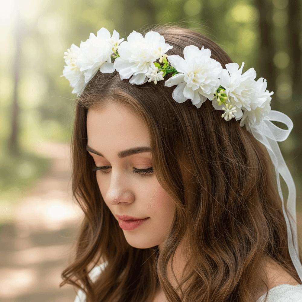 Simulation Flower Simulation Wreath Bohemia Style Flower Headband Seaside Vacation Headdress  Women