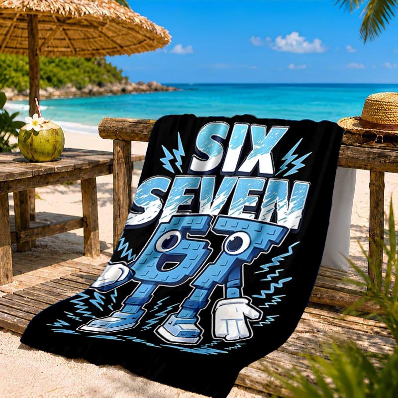 Weltraumabenteuer mit Six Seven 67 Strandtuch, Schnelltrocknend, Pflegeleicht, Geeignet für Fitness und Strandurlaub, Sport-Essential