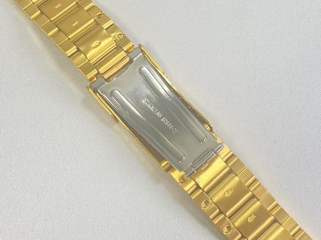 3273BG SEIKO 5 Sports 20mm Stainless Steel Bracelet Gold Via (for SNZB26JC/ SNZB28J1/ 7S36-00Y0) (Ships Nekoposu)