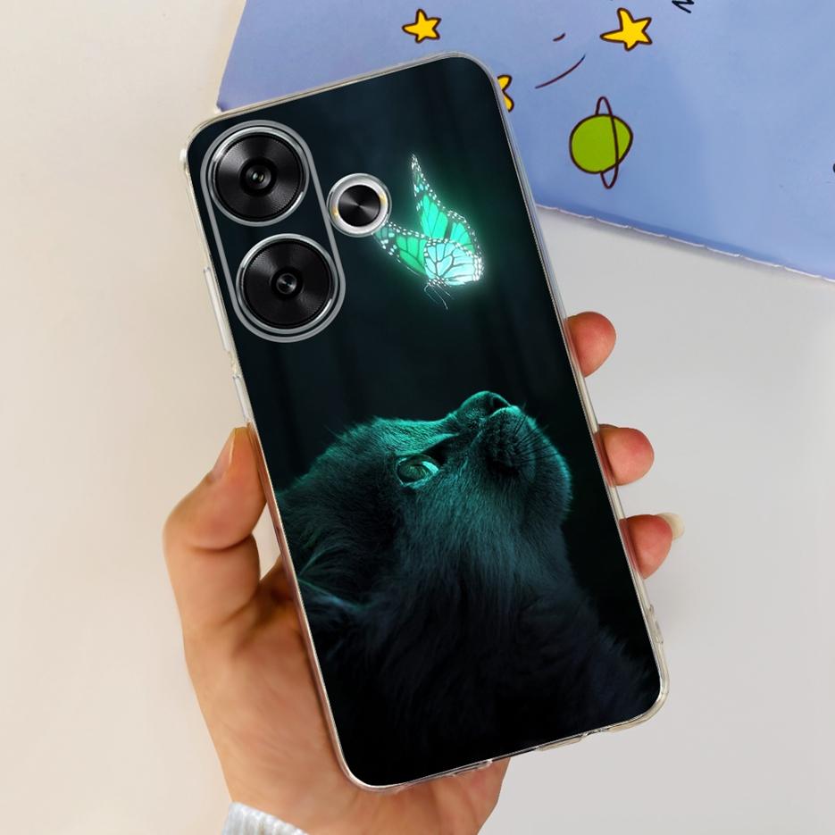 For Xiaomi Redmi Turbo 3 Case Poco F6 Fashion Painted Cover Soft Silicone Phone Cases For Xiaomi Poco F6 F 6 Redmi Turbo3 Bumper