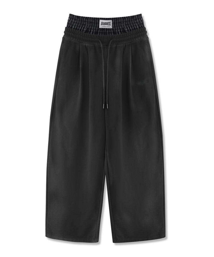 AVANDRESS 88 Double Tuck Relaxed Sagging Pants_3Col