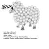 Animal Brooch Zinc Alloy Imitation Pearls Inlaid Fluffy Sheep Design
