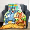 1pc Tom and Jerry Flannel Blanket Soft Warm Throw for Home, Office, Travel, All-Season Cozy Bedding Gift L1444