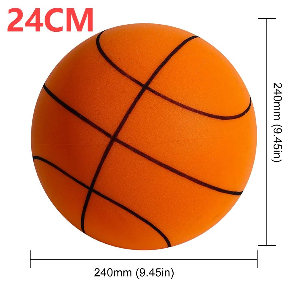 Hüpfender Stummbälle 24cm Stiller Schaumstoff-Basketball Indoor Stiller Ball Pat-Basketball Stille Kleinkindspielzeug Luft-Hüpfball