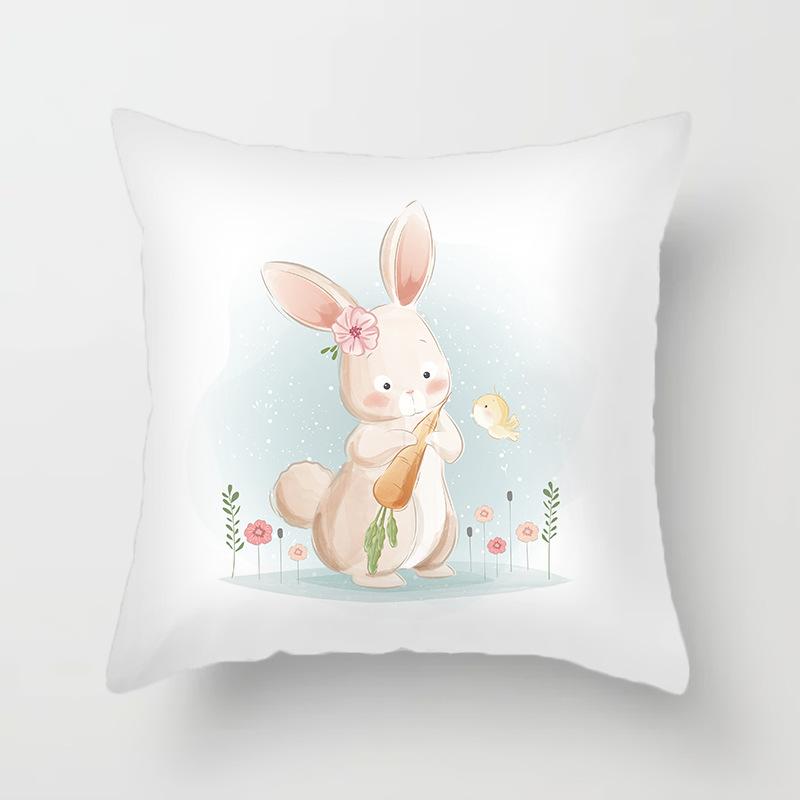 Heimdekoration Klein Frisch Cartoon Muster Schlafzimmer Wohnzimmer Kissenbezug Tierische Serie