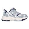 Skechers Kids Fabric Comfortable Non-Slip Durable Low-Top Casual Shoes Kids Sneakers Gray White 405292L-GYW