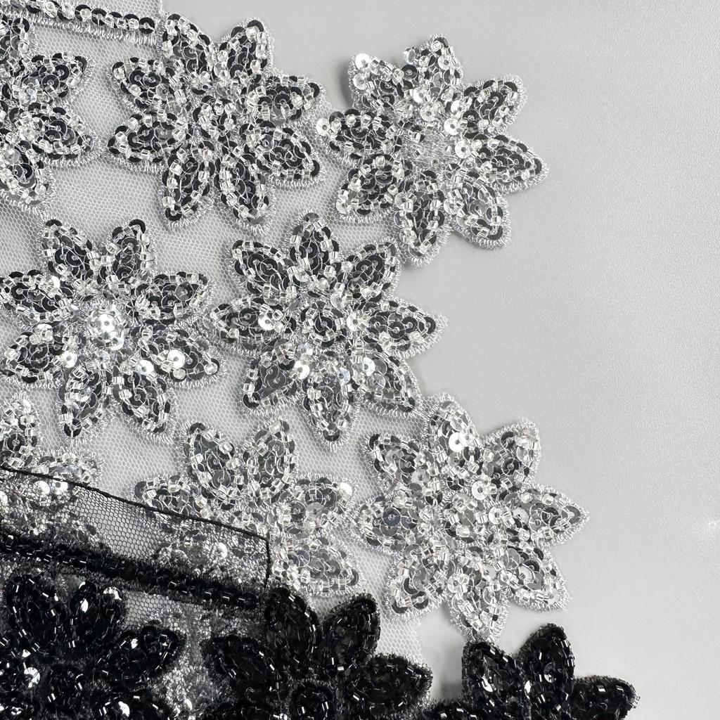 Exquisite Schwerindustrie Stern Pailletten Dekorative Stoffaufkleber Kleidung Kleid Performance-Kleidung Hochzeitsaccessoires Vorderkragen Stoffaufkleber