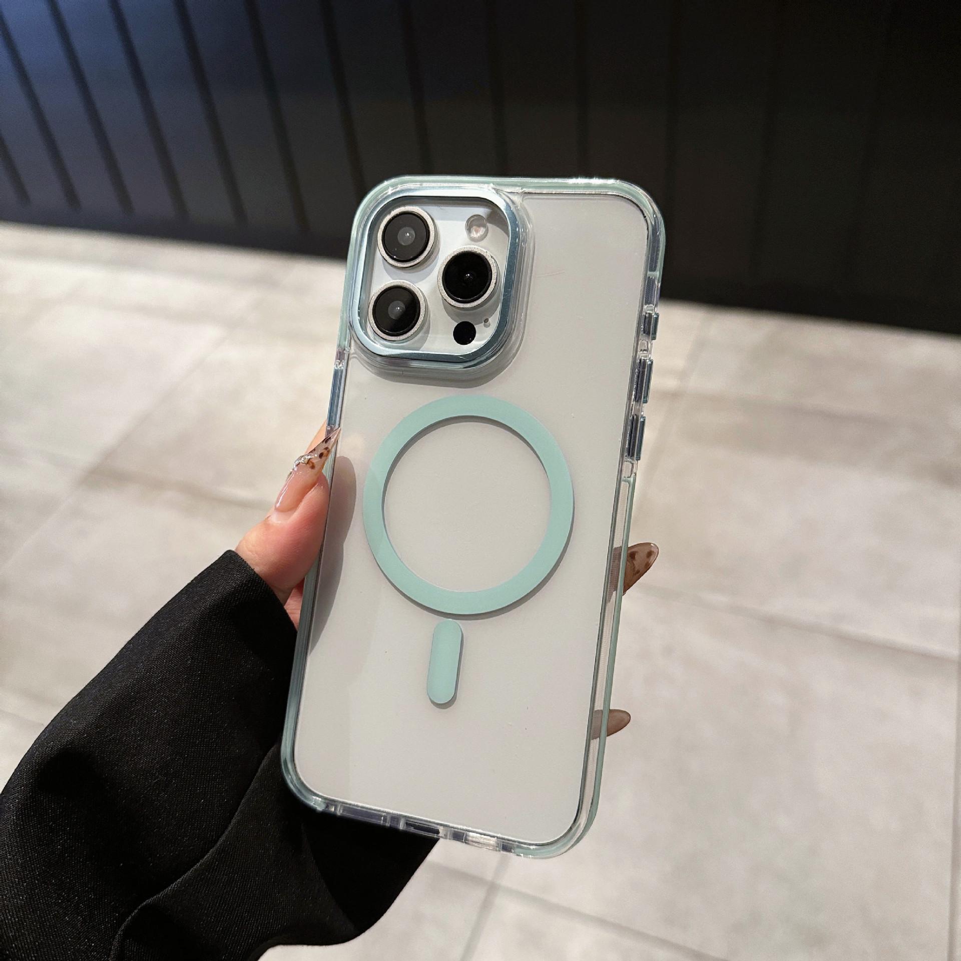 

Applicable To Apple 17promax Acrylic Magnetic Phone Case IPhone 16 Comes with Lens Anti Fall Protection Case iPhone12promax