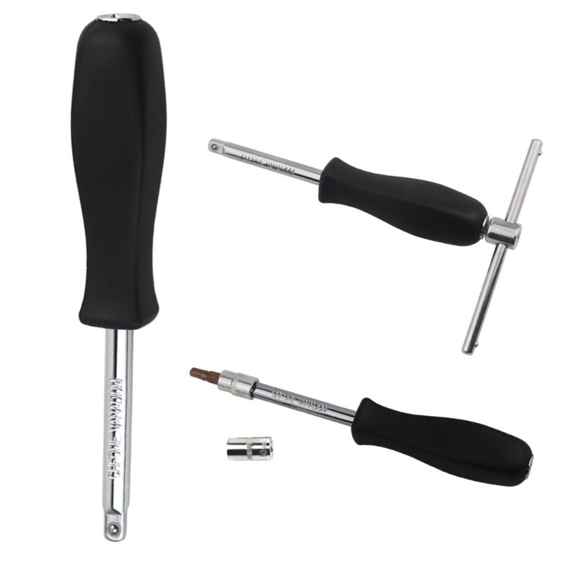 1/4inch 6.35mm Small Ratchet Handle With Ergonomic Grip Suitable For Precise Repair Assembly Model Making & Repair Tasks