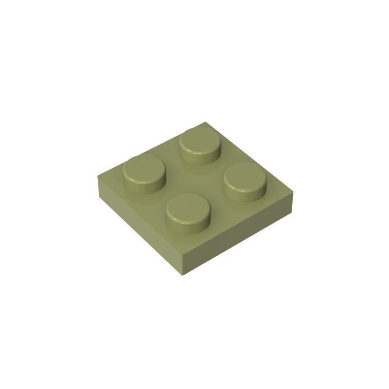 20Pcs MOC Parts 3022 94148 Plate 2 X 2 Compatible Bricks DIY Assmble Building Blocks Particle Kid Puzzle Brain Toy Birthday Gif