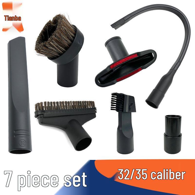 Compatible Vacuum Cleaner Accessories for Midea, Genomei, Meiling, Philips: Extended Brush Head, Round Bristle Brush, Flat Nozzle 32.