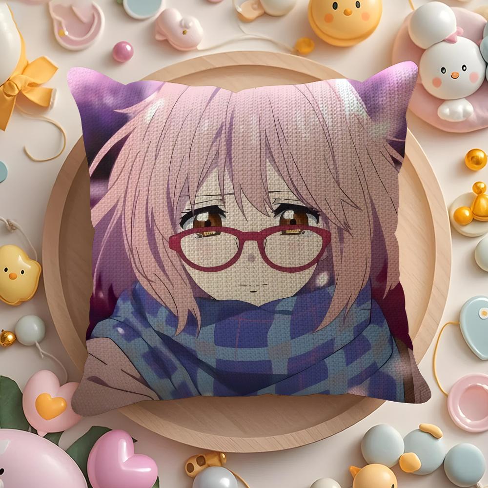 BBeyond the Boundary Beautiful Girls Pillow Case Pattern Printed Pillowcase for Living Room Sofa Cushion Cover  Bedroom Decor