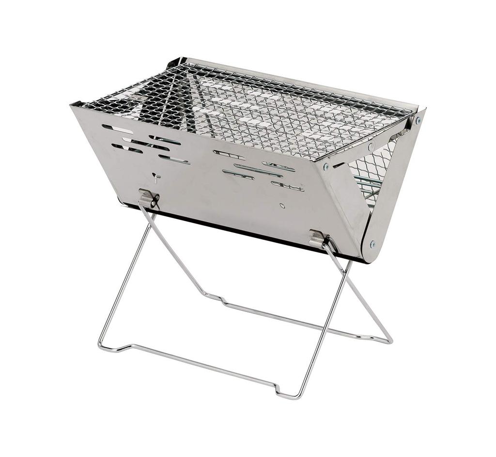 Takeda Corporation BBQ Silver Stainless Steel Compact Grill x x cm [Outdoor Stove, Folding] SUG21-30, 30.5 20.5 26.5