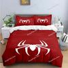 Fashion 3D Exquisite Red Black Spider Anime Digital Printing Bedding Set Duvet Cover Comforter Bed Youth Kids Girl Boys Gift