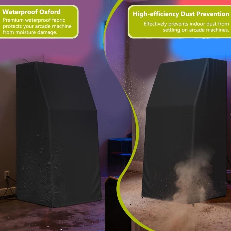 Waterproof Arcades Game Machine Protector Cover Oxford Fabric Dustproof Cover with Double Zippered Design For Outdoor