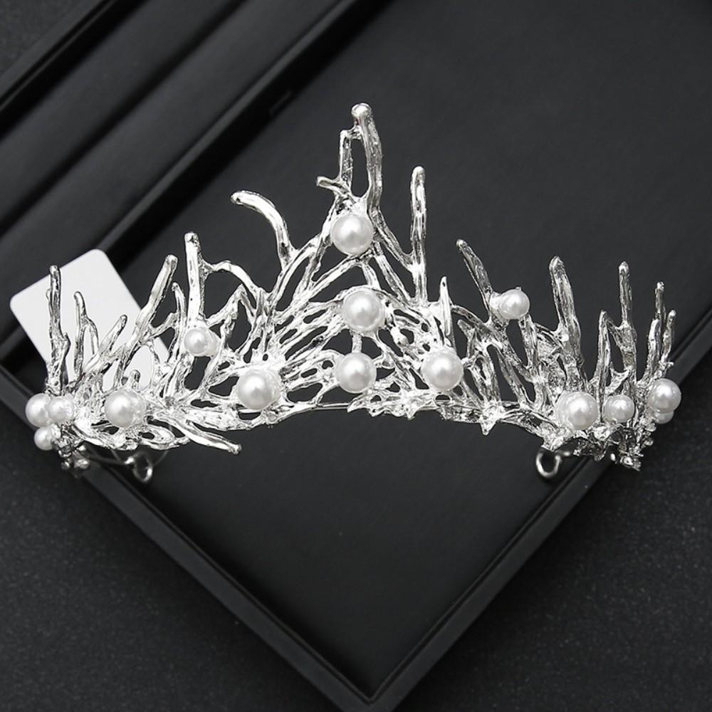 Classical Princess Cake Crown Rhinestone Wedding Party Headwear Crystal Bridal Tiara  Birthday