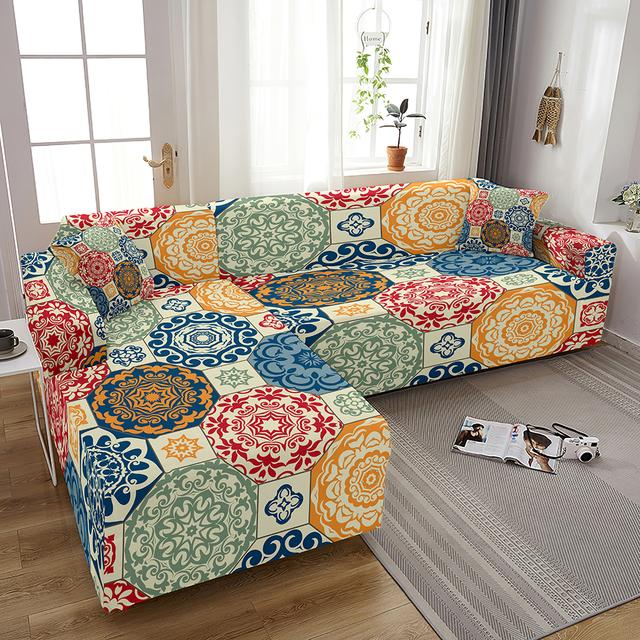 Marble Sofa Covers For Living Room Elastic Geometric Slipcovers Couch Cover L Shape Funda De Sof áDe Esquina Fundas Para Sof áS